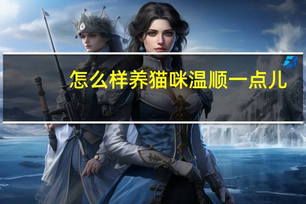 怎么样养猫咪温顺一点儿
