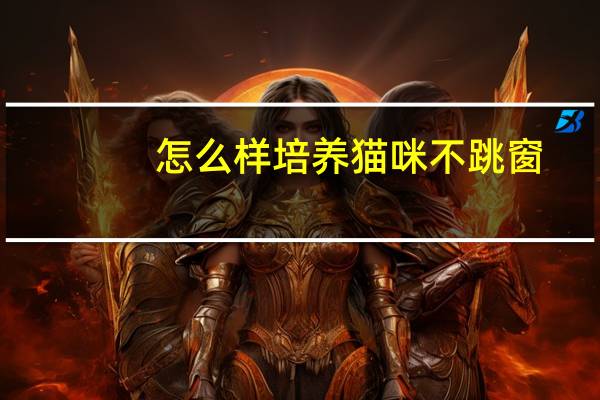 怎么样培养猫咪不跳窗