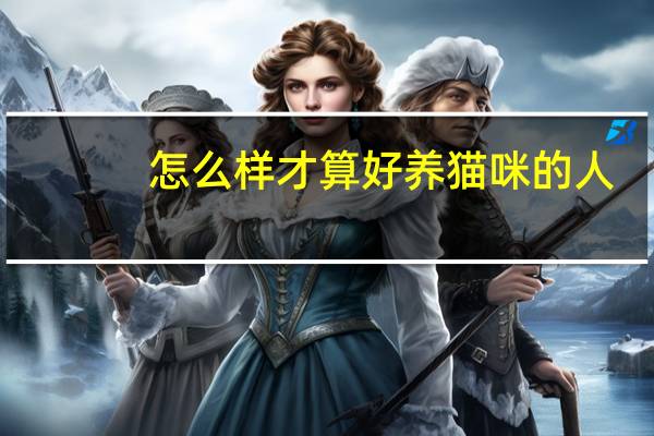 怎么样才算好养猫咪的人