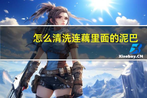 怎么清洗连藕里面的泥巴