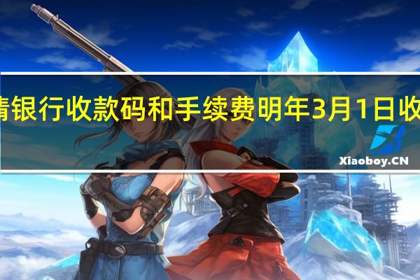 怎么申请银行收款码和手续费 明年3月1日收款码怎么申请