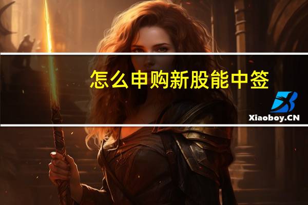 怎么申购新股能中签(怎么申购新股流程)