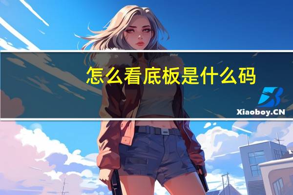 怎么看底板是什么码