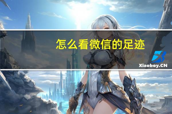 怎么看微信的足迹（微信足迹怎么看）
