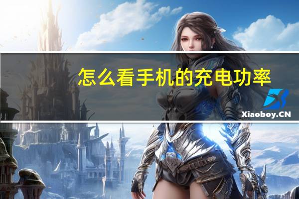怎么看手机的充电功率（怎么看手机的系统）