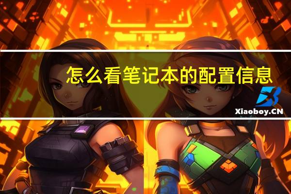 怎么看笔记本的配置信息(怎么看笔记本的配置)