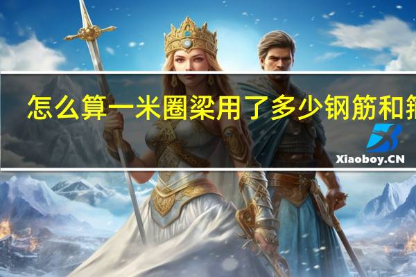 怎么算一米圈梁用了多少钢筋和箍筋