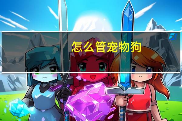 怎么管宠物狗