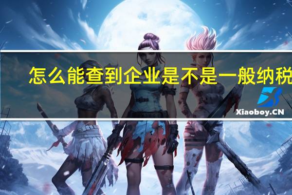 怎么能查到企业是不是一般纳税人（如何查企业是不是一般纳税人）