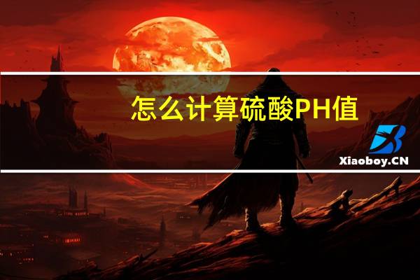 怎么计算硫酸PH值
