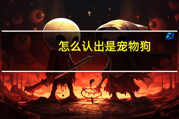 怎么认出是宠物狗