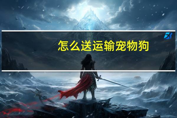 怎么送运输宠物狗