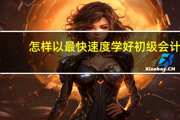 怎样以最快速度学好初级会计