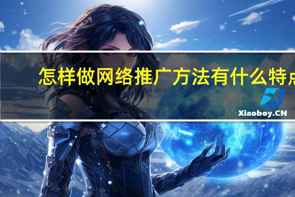 怎样做网络推广 方法有什么特点（怎样做网络推广 方法有什么）