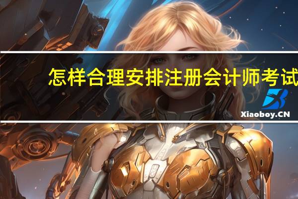 怎样合理安排注册会计师考试