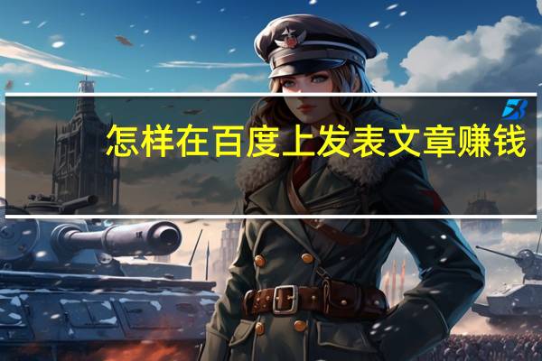 怎样在百度上发表文章赚钱（怎样在百度上发表文章）