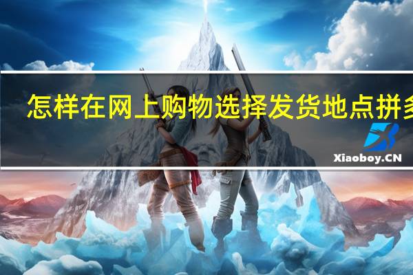 怎样在网上购物选择发货地点拼多多（怎样在网上购物）