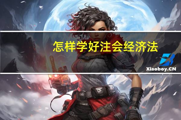 怎样学好注会经济法