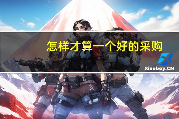 怎样才算一个好的采购