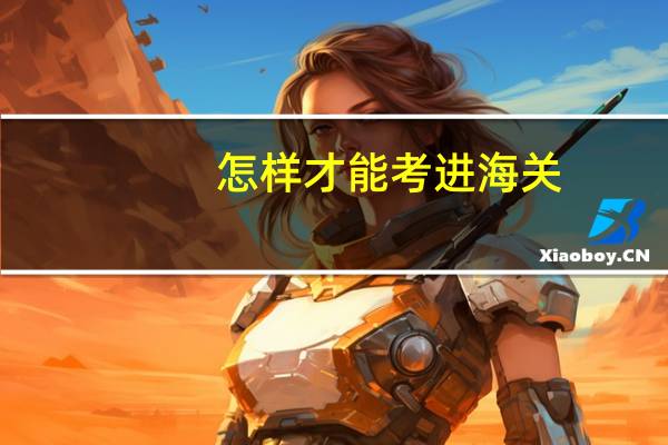 怎样才能考进海关