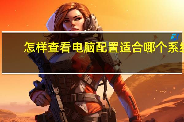 怎样查看电脑配置适合哪个系统（怎样查看电脑配置）