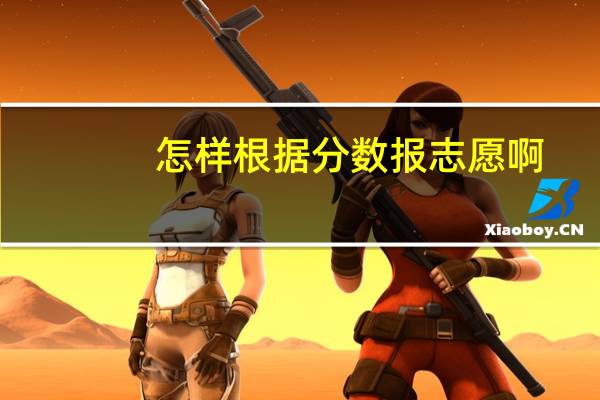 怎样根据分数报志愿啊