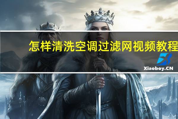 怎样清洗空调过滤网视频教程（怎样清洗空调）