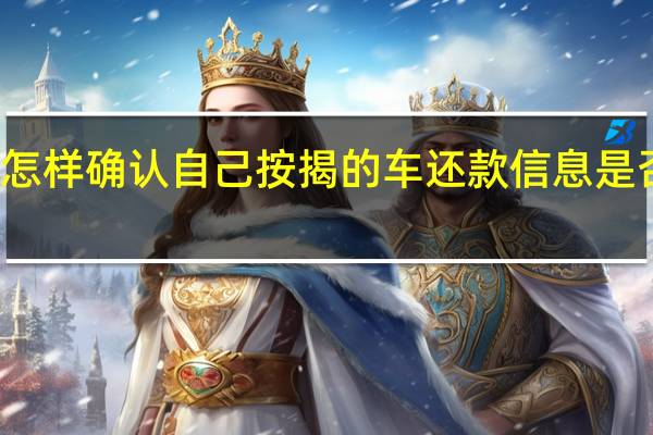 怎样确认自己按揭的车还款信息是否正确（怎样查询车贷还款余额）