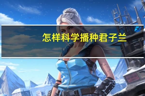 怎样科学播种君子兰