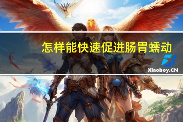 怎样能快速促进肠胃蠕动(怎样能促进肠胃蠕动)