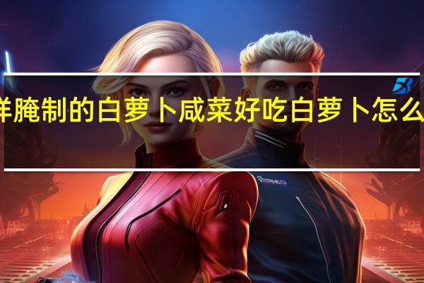 怎样腌制的白萝卜咸菜好吃 白萝卜怎么腌制好吃