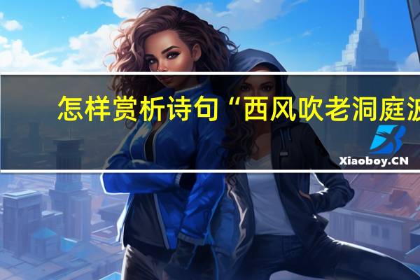 怎样赏析诗句“西风吹老洞庭波