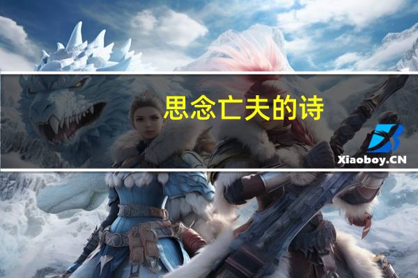 思念亡夫的诗