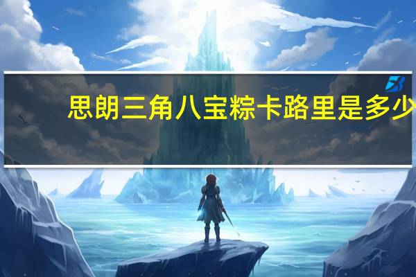 思朗 三角八宝粽卡路里是多少