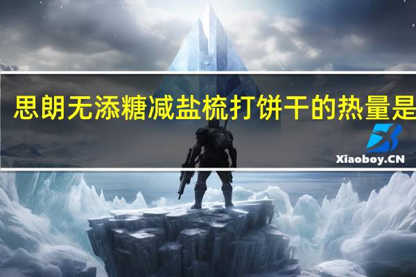 思朗 无添糖减盐梳打饼干的热量是多少