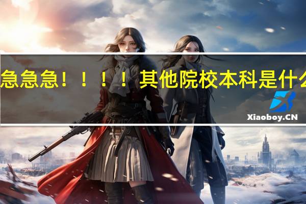 急急急 !!!!其他院校本科是什么意思