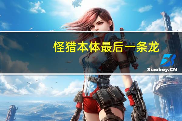 怪猎本体最后一条龙（最后一条龙）