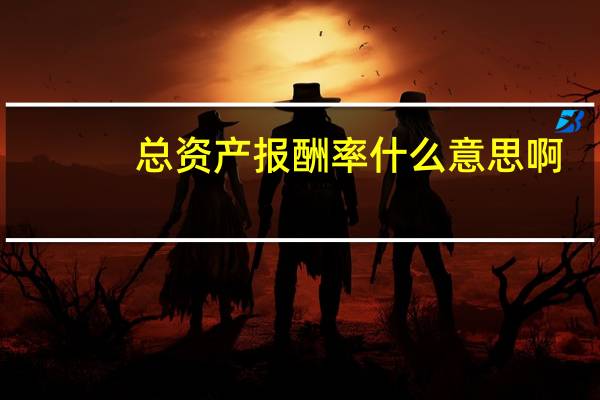 总资产报酬率什么意思啊（总资产报酬率什么意思）