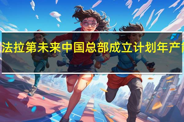 恒大法拉第未来中国总部成立 计划年产能500万辆