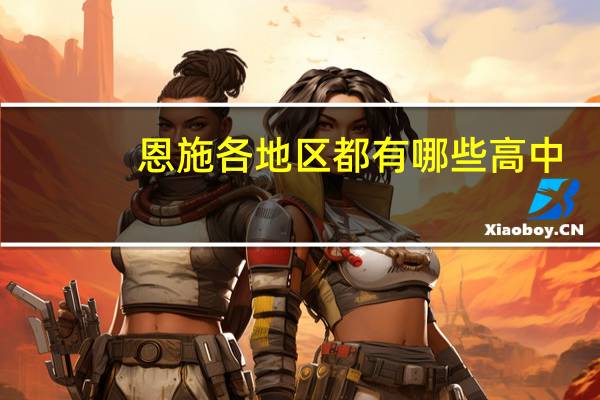 恩施各地区都有哪些高中