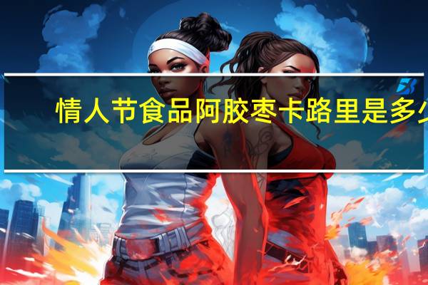 情人节食品 阿胶枣卡路里是多少