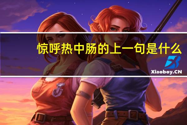 惊呼热中肠的上一句是什么