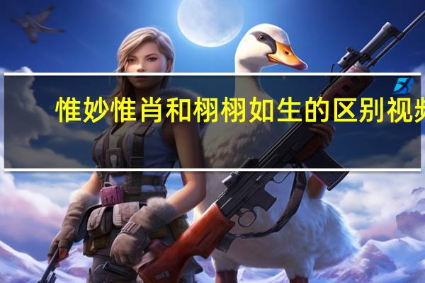 惟妙惟肖和栩栩如生的区别视频（惟妙惟肖和栩栩如生的区别）