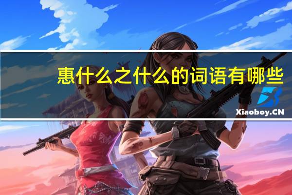 惠什么之什么的词语有哪些?