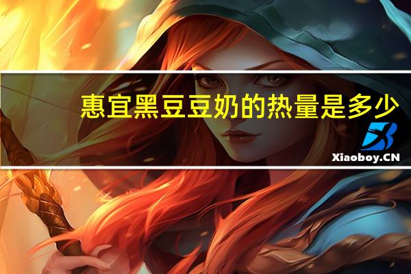 惠宜 黑豆豆奶的热量是多少