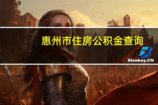 惠州市住房公积金查询(惠州市住房公积金个人帐户查询)