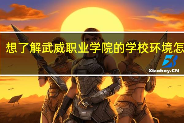 想了解武威职业学院的学校环境怎么样