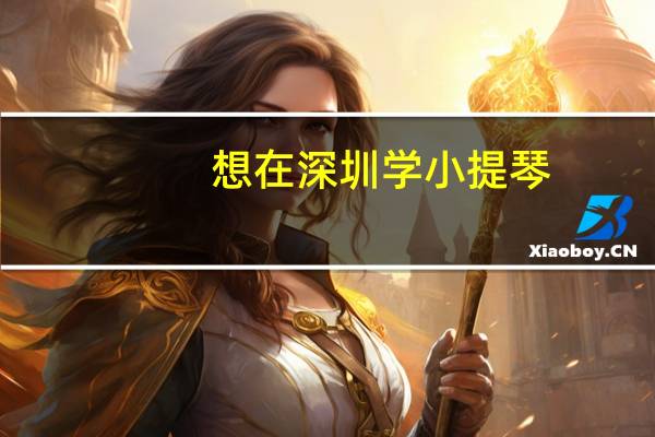 想在深圳学小提琴，那家机构的口碑好些