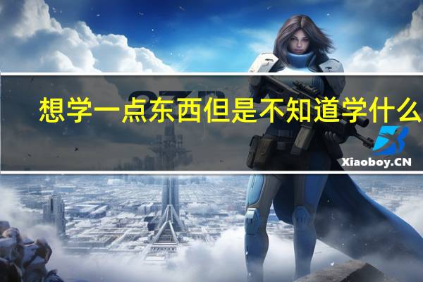 想学一点东西但是不知道学什么10