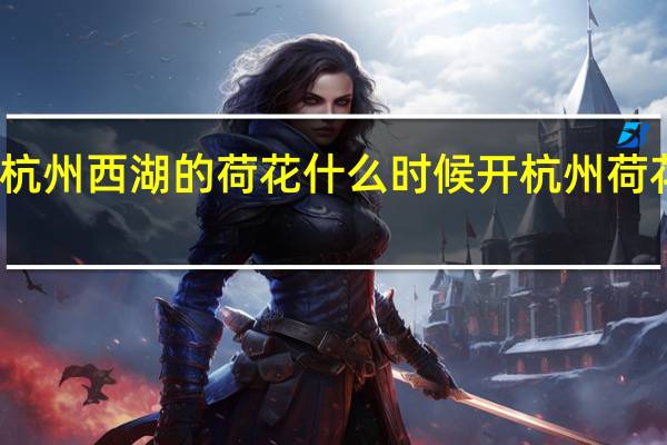 想知道杭州西湖的荷花什么时候开 杭州荷花什么时候开